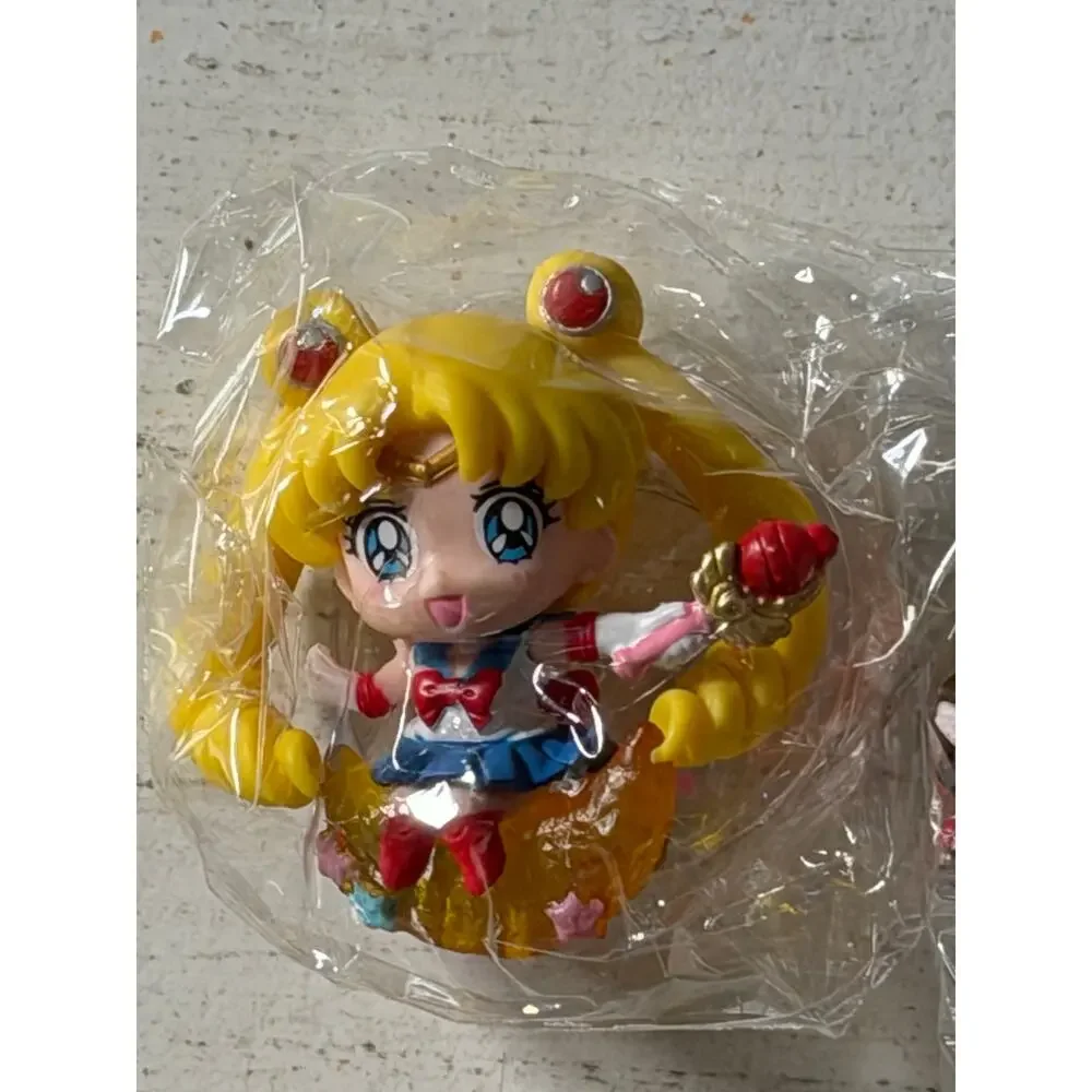 Anime Sailor Moon six piece figurines with stands cake decorations